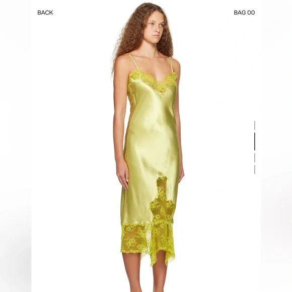 Collina Strada Green Ammi Midi Dress Size M NWT Never Worn - Picture 2 of 7